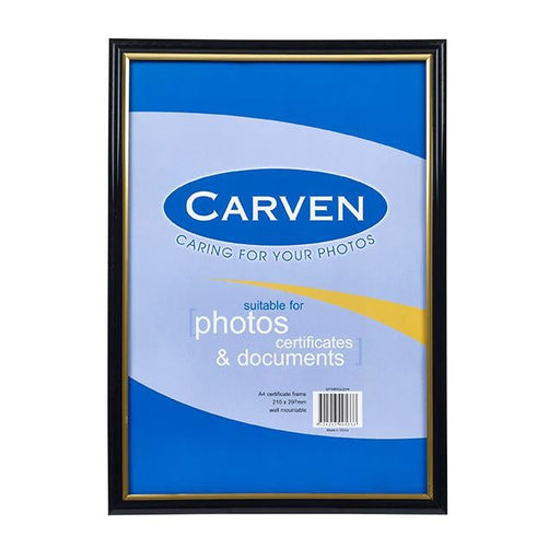Carven document frame black/gold a4-Officecentre