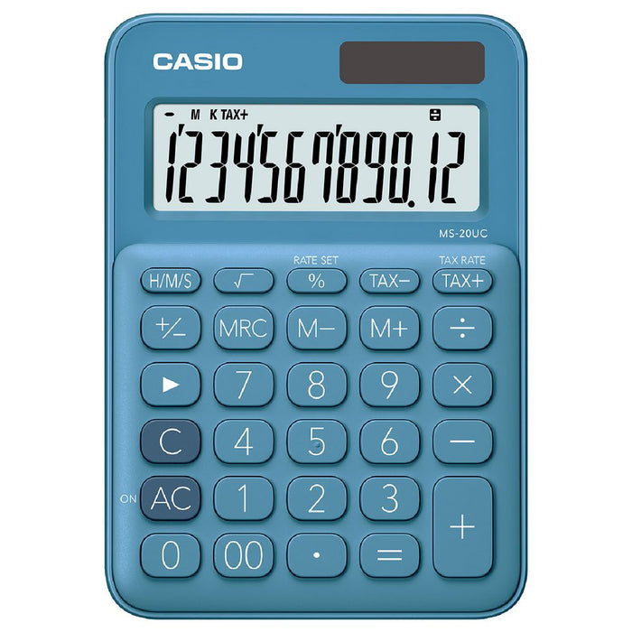Casio MS20UC Desktop Calculator Blue-Officecentre