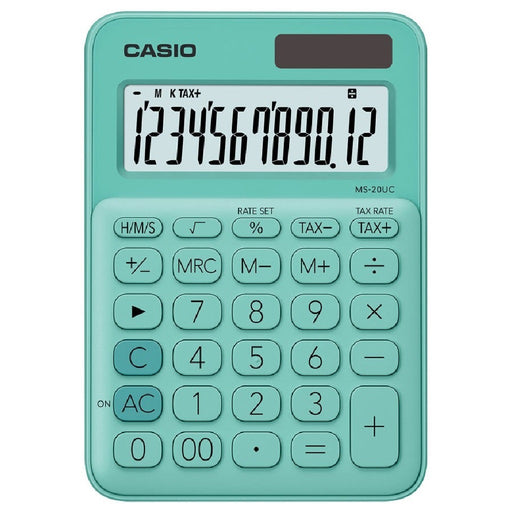 Casio MS20UC Desktop Calculator Green-Officecentre
