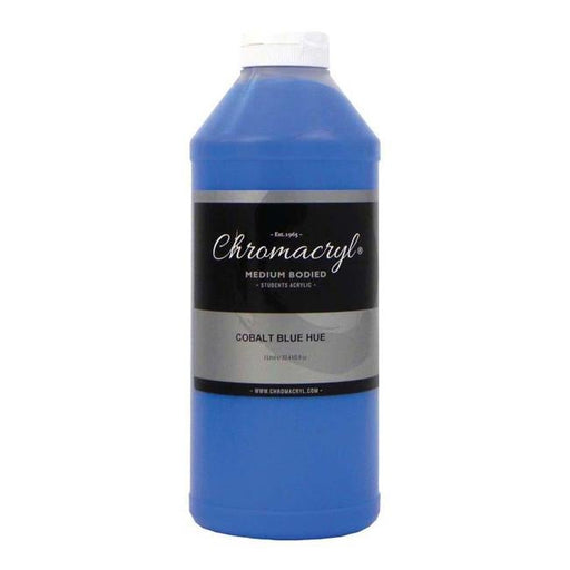 Chromacryl Acrylic Paint Student  1 Litre Cobalt Blue-Officecentre