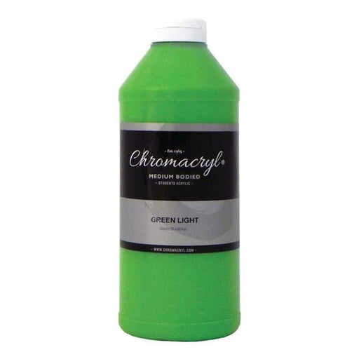 Chromacryl Acrylic Paint Student 1 Litre Light Green-Officecentre