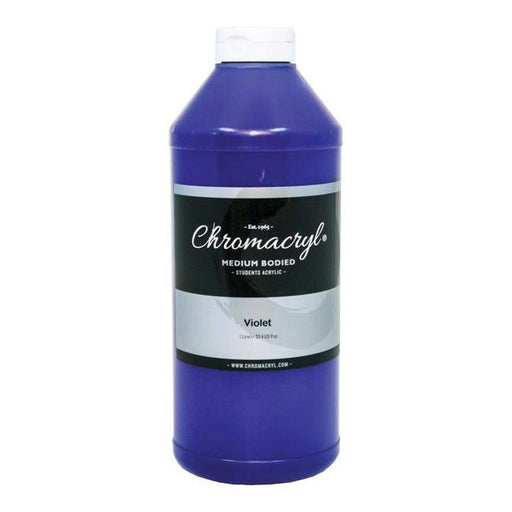 Chromacryl Acrylic Paint Student 1 Litre Violet-Officecentre