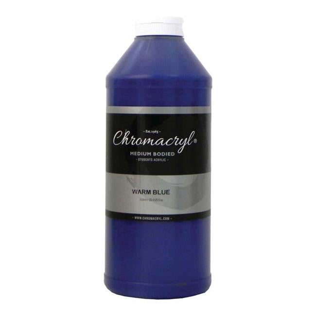 Chromacryl Acrylic Paint Student 1 Litre Warm Blue-Officecentre