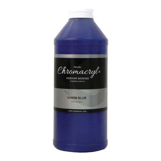 Chromacryl Acrylic Paint Student 1 Litre Warm Blue-Officecentre