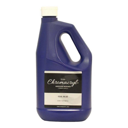 Chromacryl Acrylic Paint Student  2 Litre Cool Blue-Officecentre