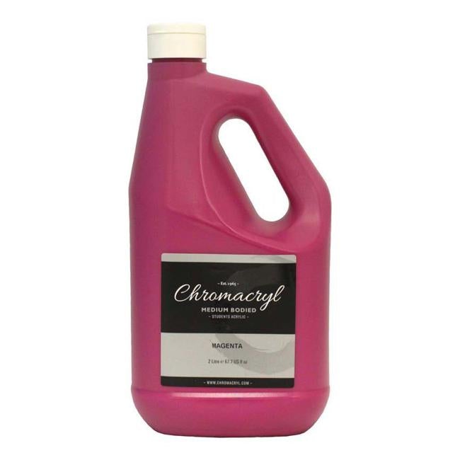 Chromacryl Acrylic Paint Student 2 Litre Magenta-Officecentre