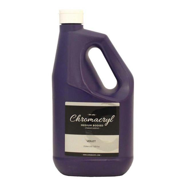 Chromacryl Acrylic Paint Student  2 Litre Violet-Officecentre