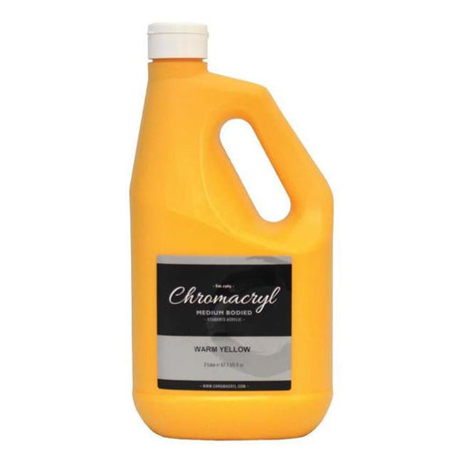 Chromacryl Acrylic Paint Student 2 Litre Warm Yellow-Officecentre