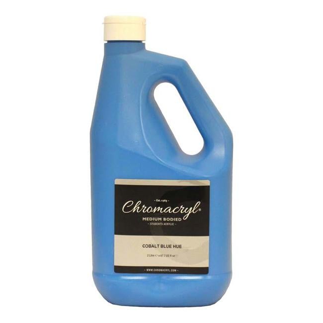 Chromacryl Acrylic Paint Student  2l Cobalt Blue Hue-Officecentre