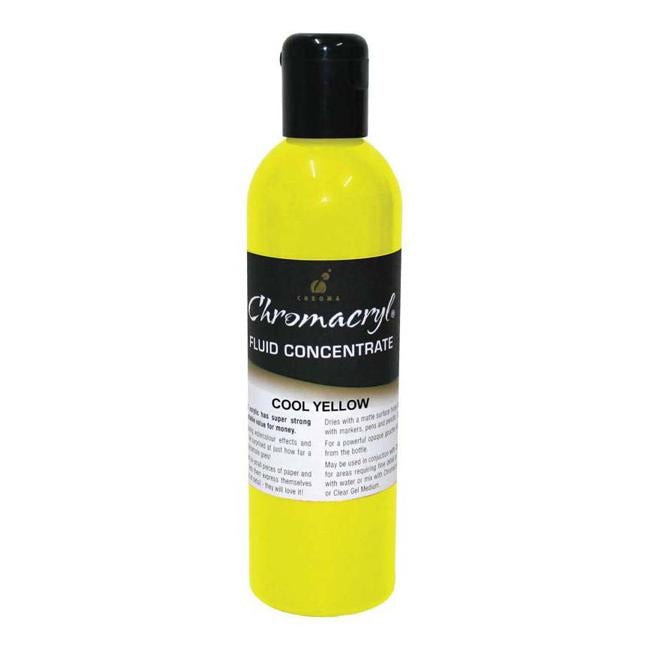 Chromacryl Fluid  Concentrate Cool Yellow 250ml-Officecentre