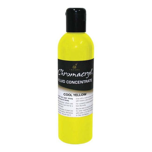 Chromacryl Fluid  Concentrate Cool Yellow 250ml-Officecentre