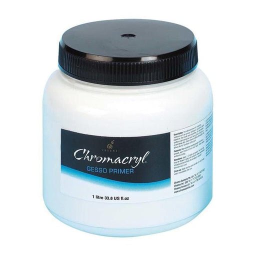 Chromacryl Medium 1 Litre Gesso Primer-Officecentre