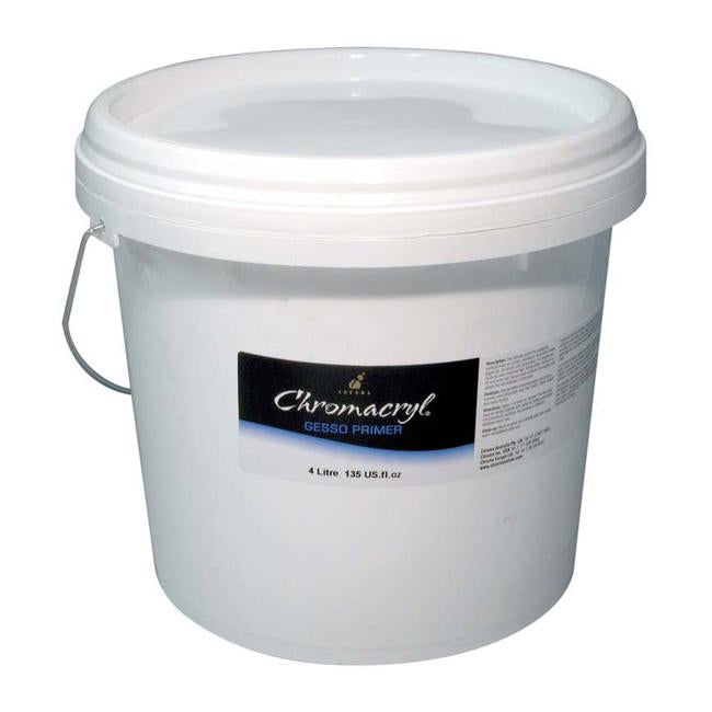Chromacryl Medium 4 Litre Gesso Primer-Officecentre