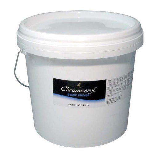 Chromacryl Medium 4 Litre Gesso Primer-Officecentre
