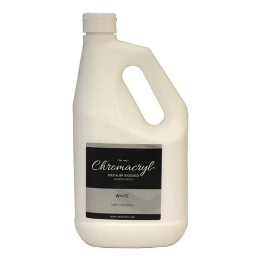 Chromacryl Paint Acrylic 2 Litre Student  White-Officecentre