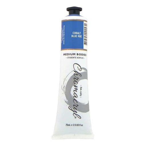 Chromacryl Paint Cobalt Blue Hue 75ml-Officecentre