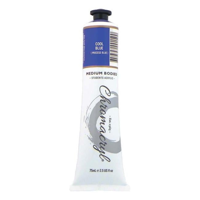 Chromacryl Paint Cool Blue 75ml-Officecentre