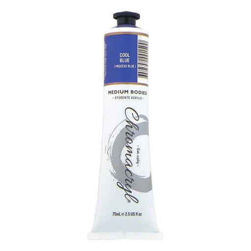 Chromacryl Paint Cool Blue 75ml-Officecentre