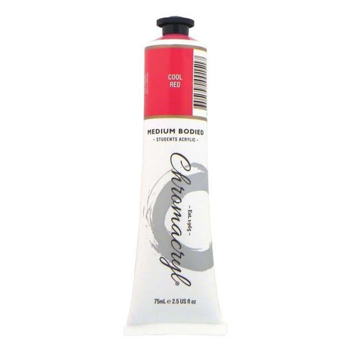 Chromacryl Paint Cool Red 75ml-Officecentre