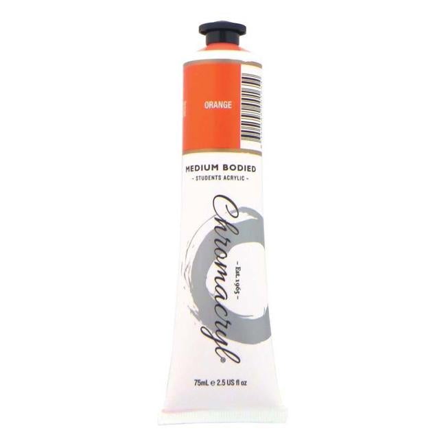 Chromacryl Paint  Orange 75ml-Officecentre