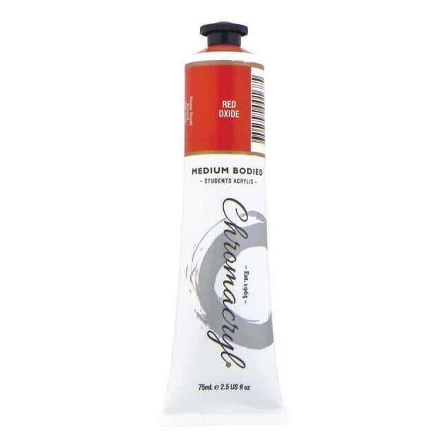 Chromacryl Paint Red Oxide 75ml-Officecentre