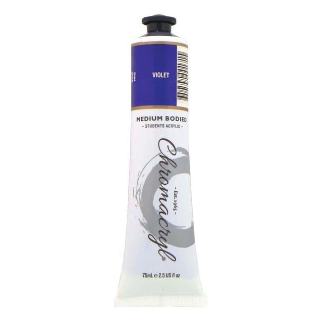Chromacryl Paint Violet 75ml-Officecentre