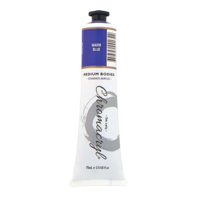 Chromacryl Paint Warm Blue 75ml-Officecentre