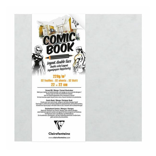 Clairefontaine Comic Book 220x220mm 220g 32sh-Officecentre