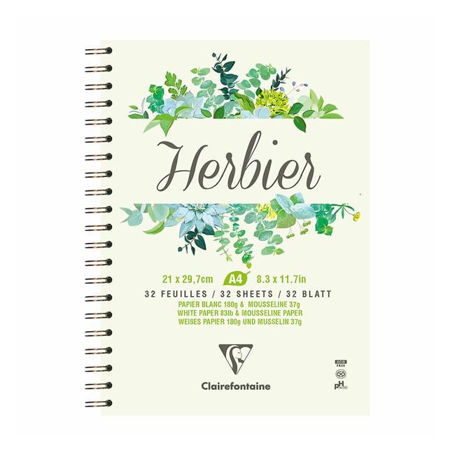 Clairefontaine Herbier Spiral Book A4 180g 32sh-Officecentre