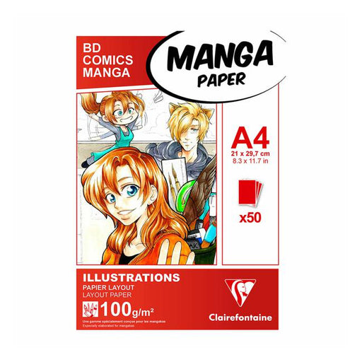 Clairefontaine Manga Pad A4 100g 50sh-Officecentre