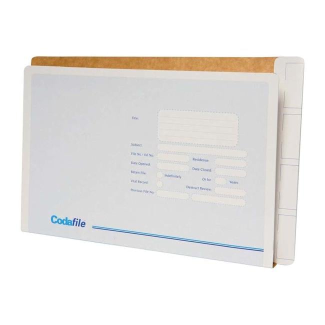 Codafile File Standard with Left Hand Pocket Box of 50-Officecentre
