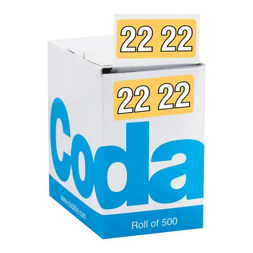 Codafile Label 25mm Year 2022 Roll 500-Officecentre