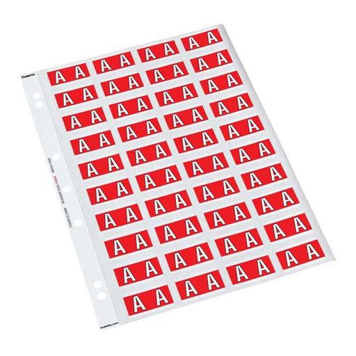 Codafile Label Alpha A 25mm Pack 5 sheets-Officecentre
