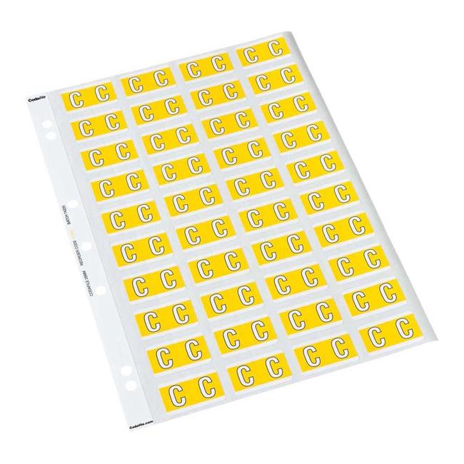 Codafile Label Alpha C 25mm Pack 5 Sheets-Officecentre