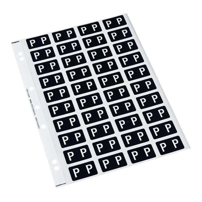 Codafile Label Alpha P 25mm Pack 5 Sheets-Officecentre