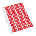 Codafile Label Numeric 0 25mm Pack 5 Sheets-Officecentre