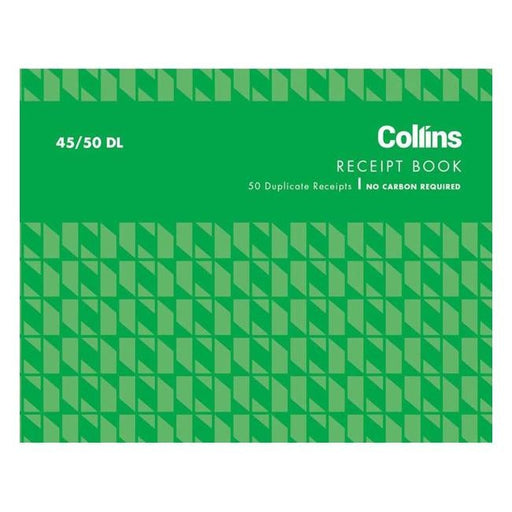 Collins Cash Receipt 45/50dl Duplicate No Carbon Required-Officecentre