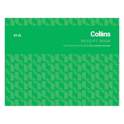 Collins Cash Receipt 45dl Duplicate No Carbon Required-Officecentre