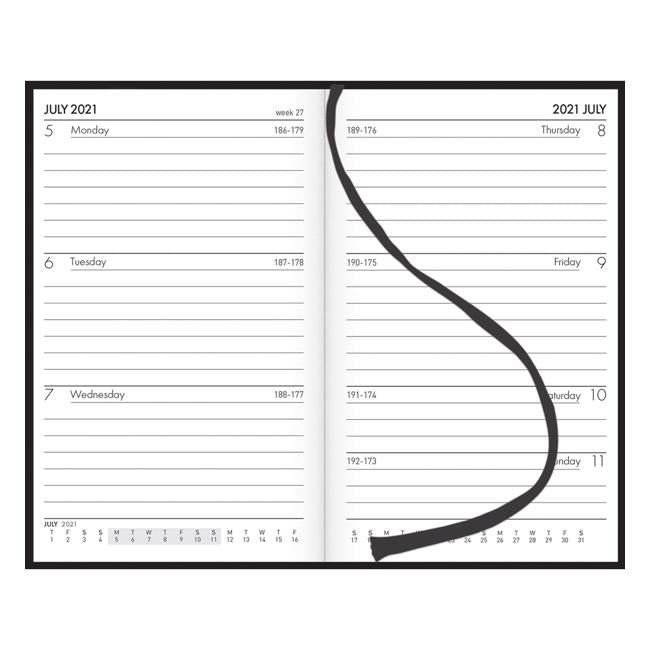 Collins Diary Pocket Mid Year Week To View PVC 2021 2022-Officecentre