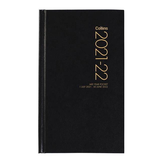 Collins Diary Pocket Mid Year Week To View PVC 2021 2022-Officecentre