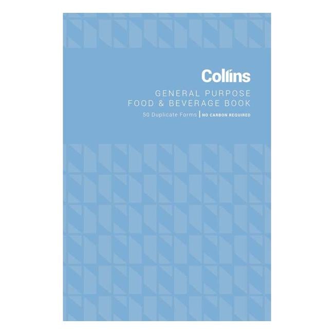 Collins General Purpose Food & Beverage Duplicate 50 Leaf No Carbon Required-Officecentre