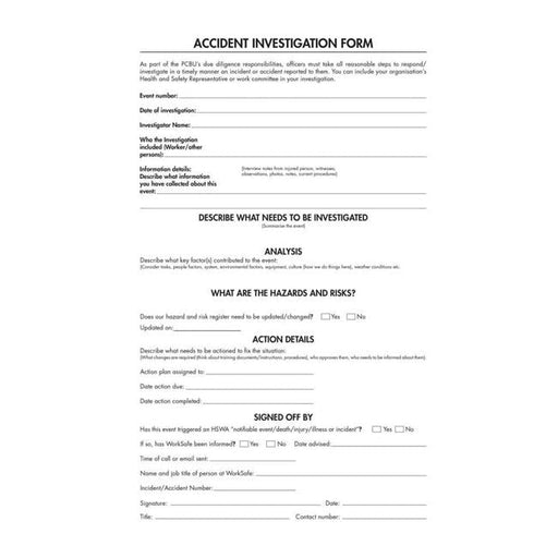 Collins Register Injury And Investigation A4 50 Leaf-Officecentre