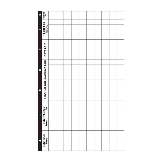 Collins Rent Book 12 Leaf 102x148mm-Officecentre
