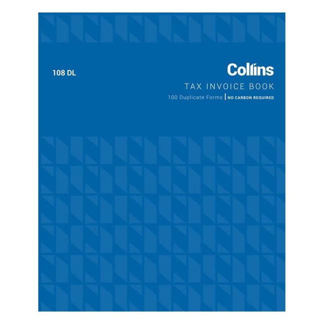 Collins Tax Invoice 108dl Duplicate No Carbon Required-Officecentre