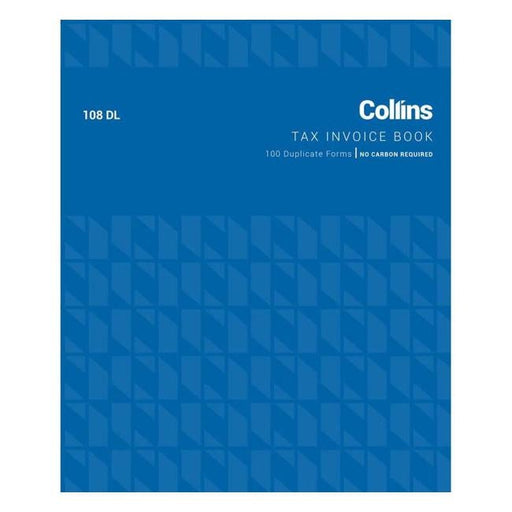 Collins Tax Invoice 108dl Duplicate No Carbon Required-Officecentre