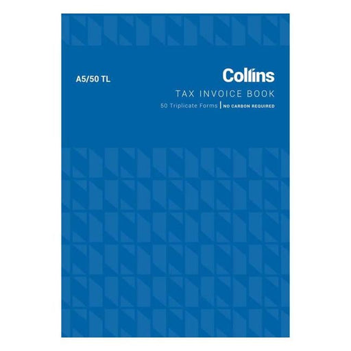 Collins Tax Invoice A5/50tl No Carbon Required-Officecentre