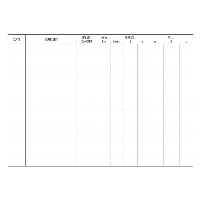 Collins Vehicle Log Book No.70 65 Leaf 136x163mm-Officecentre