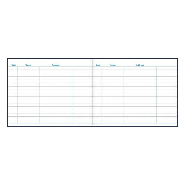 Collins Visitors Book Vb625 Navy 232x188mm 64 Leaf-Officecentre