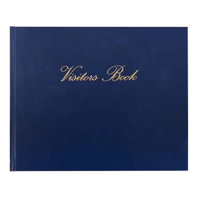 Collins Visitors Book Vb625 Navy 232x188mm 64 Leaf-Officecentre
