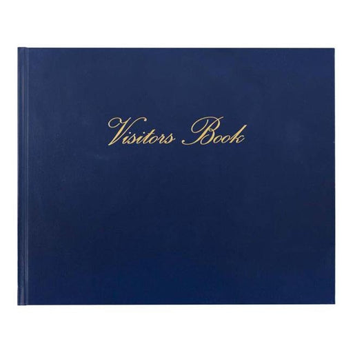 Collins Visitors Book Vb625 Navy 232x188mm 64 Leaf-Officecentre